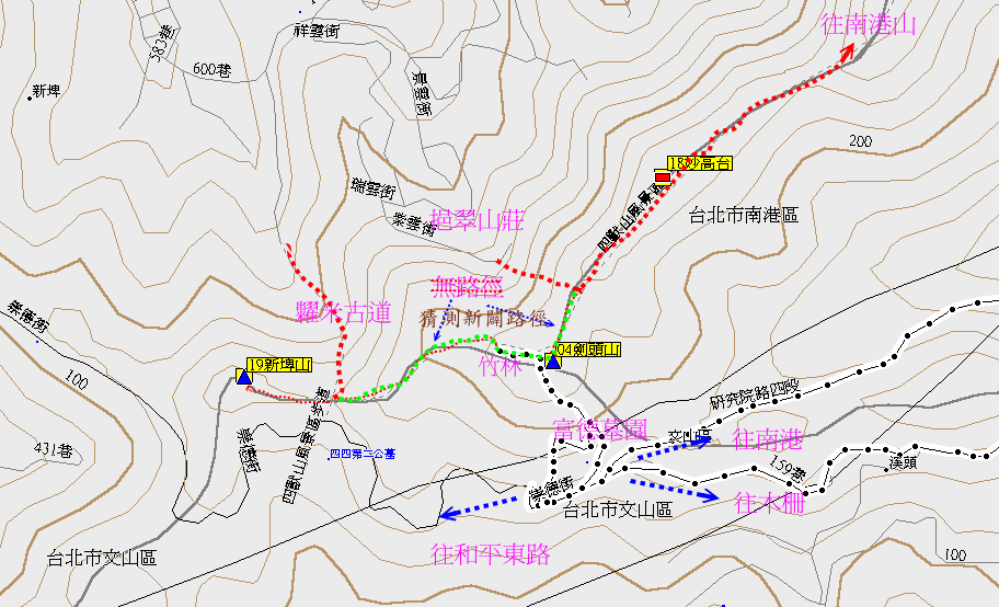 糶米古道通往妙高台稜線山徑已經「小天下」打通，另西門庄土地調查局圖根點尚在 - 登山補給站