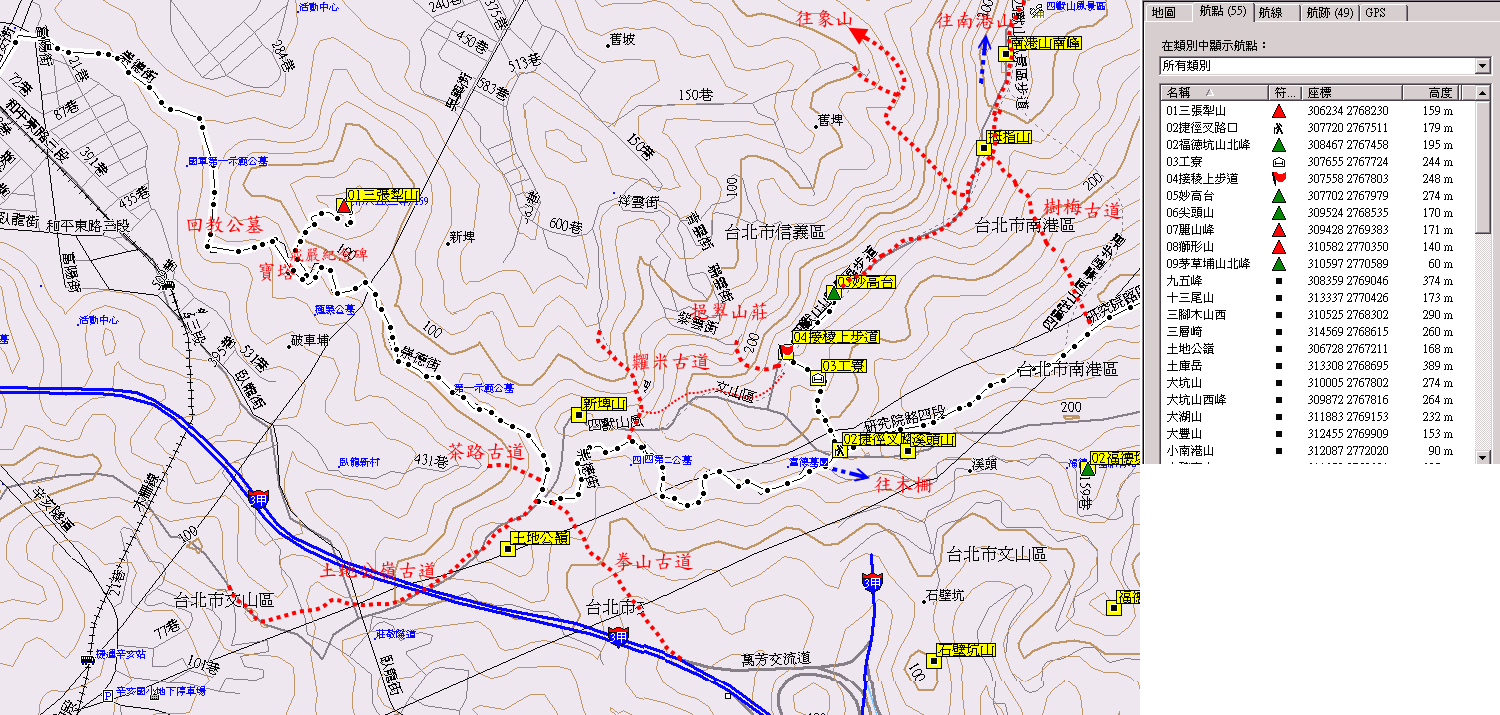 三張犁山、妙高台、尖頭山、麗山峰、茅草埔山與茅草埔山北峰－南港區基石巡禮二 - 登山補給站
