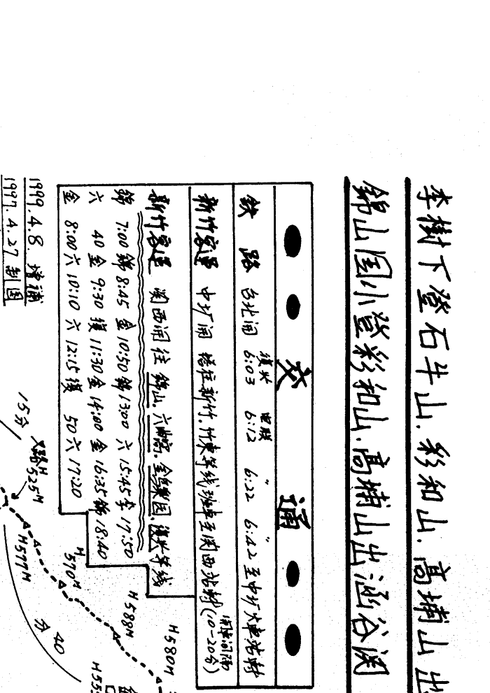 二066 李樹下登石牛山 彩和山 高埔山出涵谷關 錦山國小登彩和山 高埔山出涵谷關 登山補給站