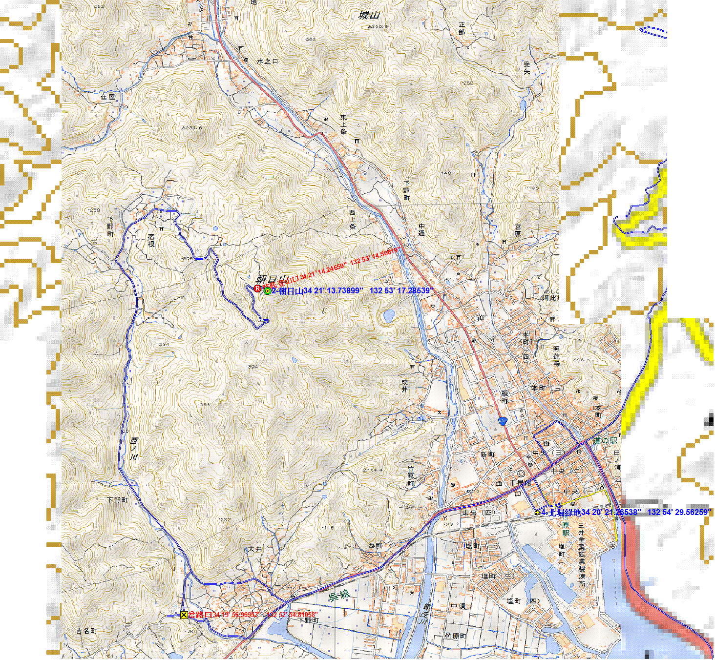 日本中国賞櫻登山自由行 七 竹原市北堀綠地 朝日山 善入寺 岡田山 尾道市向島 高見山 福山市神勝寺 上山南 及沿途的一等水準點 日本中国賞櫻登山自由行 七 竹原市北堀綠地 朝日山 善入寺 岡田山 尾道市向島 高見山 福山市神勝寺 上山南 及沿途的一等水準點