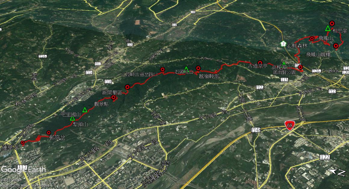 飛鳳山 高枧頭山 石頭坑山 吧里國山 犁頭山 龍鳳連稜縱走 登山補給站