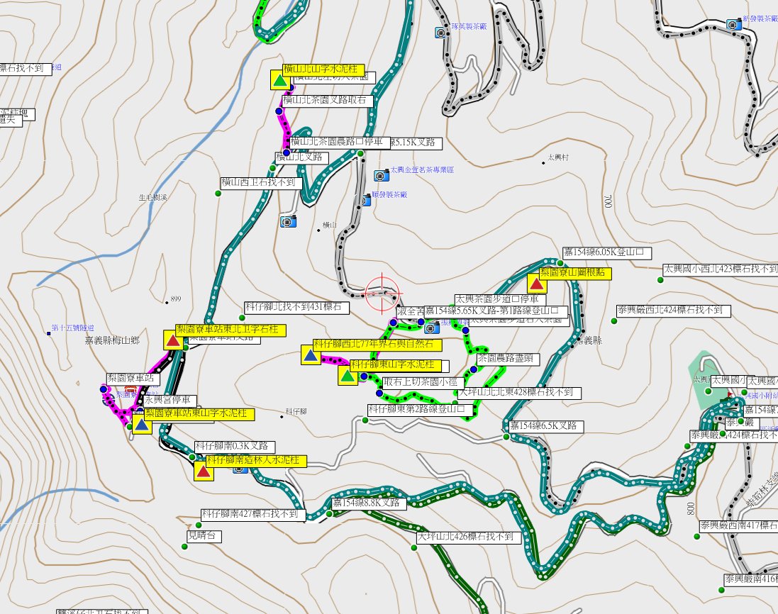 科仔腳南、梨園寮山西北峰東、茅子埔東、梨園寮西北西【未竟】與梨園寮西北【未竟】-嘉義基石巡禮篇day2-1