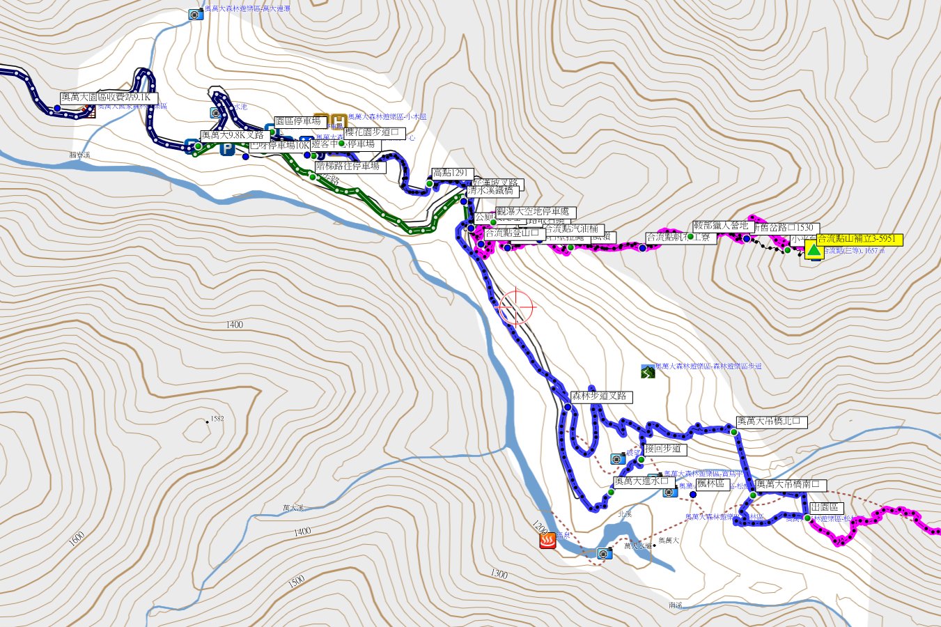 烏石坑口山、瓦旦山、瓦旦山南稜與合流點山-台中南投基石巡禮篇