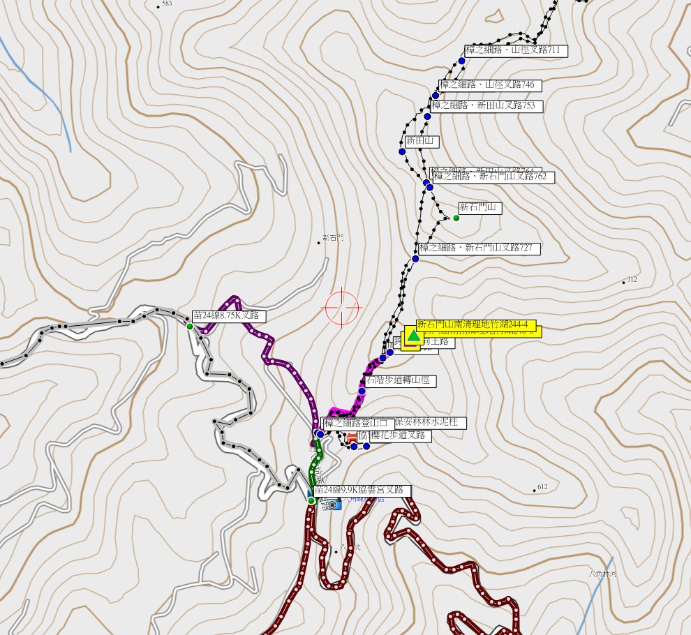 上坪山、上坪山南、新石門山南南與新石門山南-新竹苗栗基石巡禮篇【順訪新東大橋等7顆美化點】