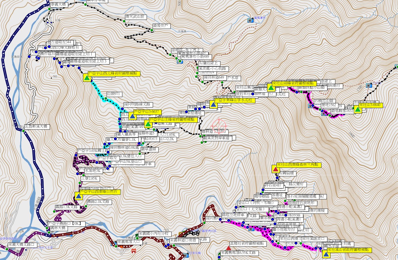 戶亞宇山主峰、戶亞宇東峰、來社山前峰與來社山－屏東基石巡禮篇DAY2