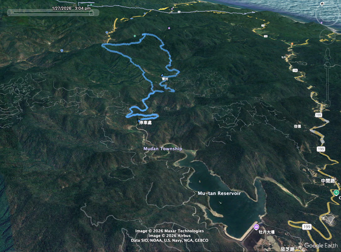 牡帽女O型：牡丹水庫上游上溯，登頂帽子山及女仍山再回溪底