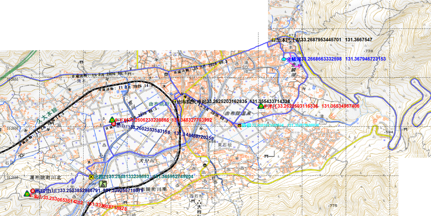 日本九州觀光鐵道列車自由行（二）：福岡到太宰府來回，及福岡經由布院和阿蘇到熊本；順訪高雄山、潮煮塚、鶴見岳、東山、龜山、本塚等基石