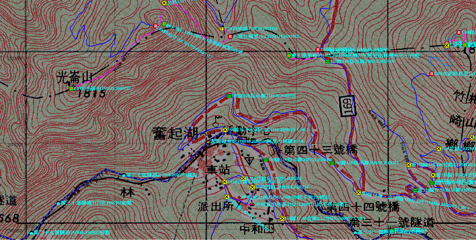 嘉義竹崎的卫石及標石（六）：墘仔寮山西、墘仔寮山西北、墘仔寮山北北西、墘仔寮山北、墘仔寮山東北、奮起湖西南、中和派出所東、中和派出所